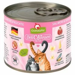 GranataPet DeliCatessen 24 X 200 G -Billig Bitiba butik 101313 pla granatapet delicatessen lachs meeresfruechte 200g hs 01 3