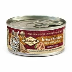 Sparpack: 24 X 100 G Carnilove Adult För Katter -Billig Bitiba butik 363898 pla carnilove turkeyreindeer adultcats 100g hs 01 8
