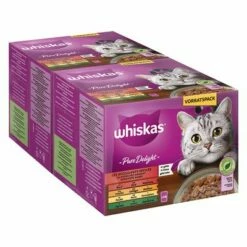 Multipack Whiskas Pure Delight Portionspåse 48 X 85 G -Billig Bitiba butik 379797 pla multipack whiskas puredelight portionsbeutel classicragout 48x85g hs 01 5