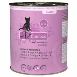Catz Finefood På Burk 6 X 800 G -Billig Bitiba butik 66846 pla petsnature catzfinefood lammkaninchen 800g hs 01 4