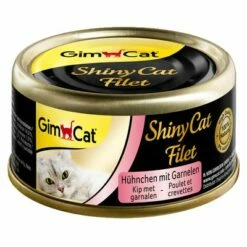Sparpack: GimCat ShinyCat Filet 12 X 70 G I Burk -Billig Bitiba butik 66903 gc huehnchenmitgarnel 6