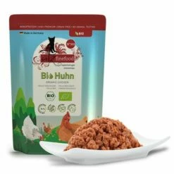 Catz Finefood Bio I Portionspåse 12 X 85 G -Billig Bitiba butik 82307 mpcatz finefood bio pouch huhn 12x85g hs 02 3